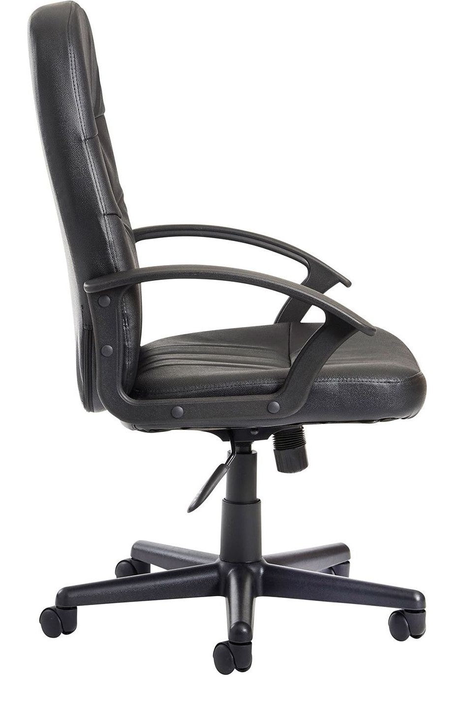 Cavalier Leather Manager's Chair in black from the side