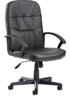 Cavalier Leather Manager's Chair in black