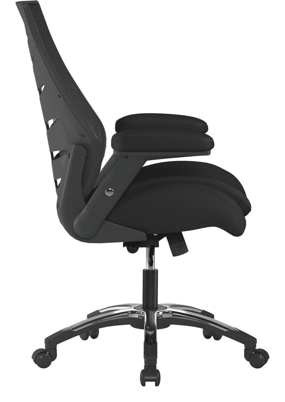 Celeste Medium Back Mesh Chair in black, view 2