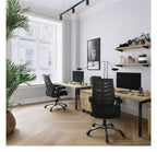 Celeste Medium Back Mesh Chair in black, view 6