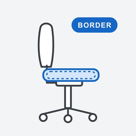Chair option: Bordered seat
