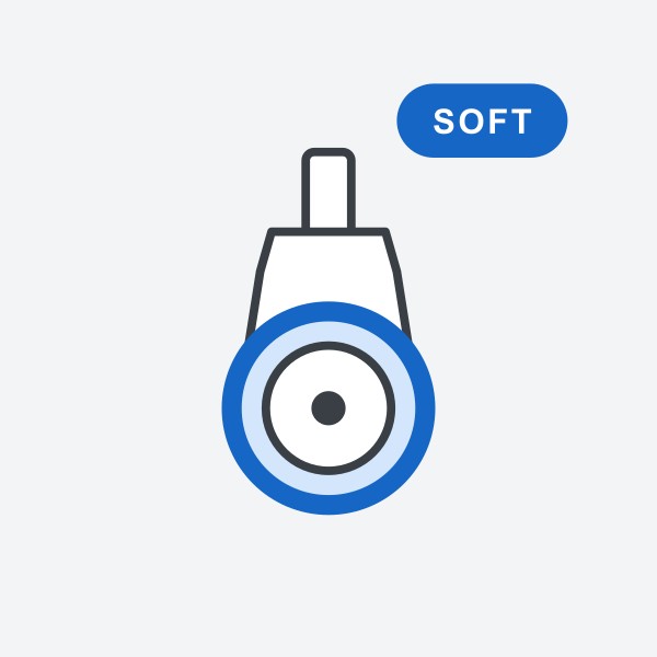 Soft castors (set of 5)