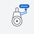 Lock on load castors (set of 5)
