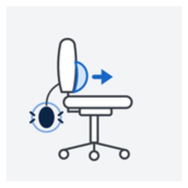 Pump up lumbar support