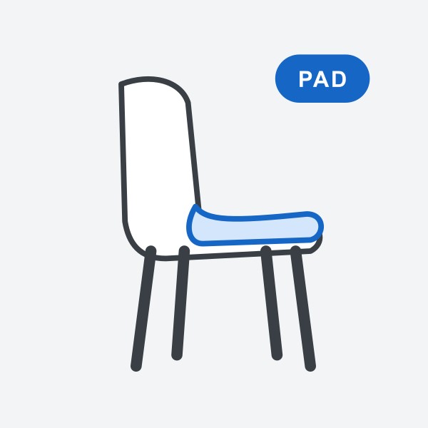 Coco seat pad, fabric group 6