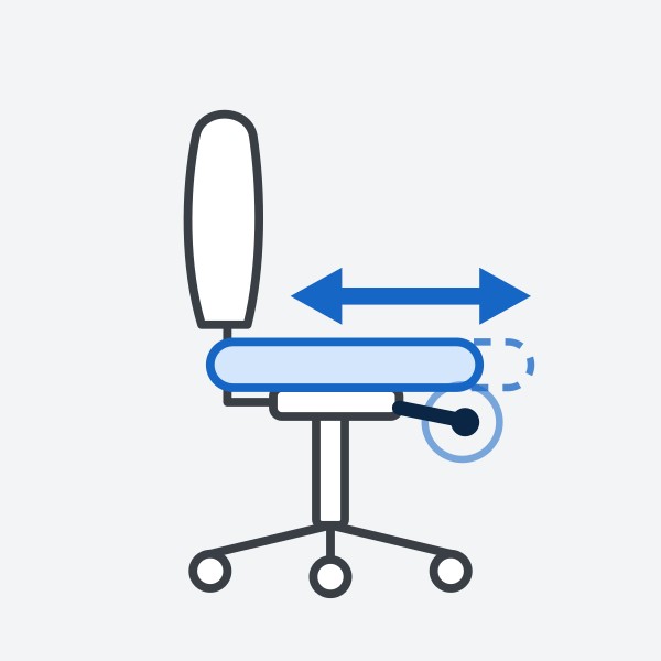 Seat slide for Contour chairs