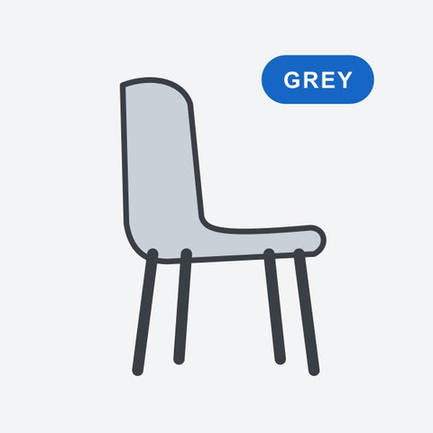 Chair option: Grey plastic for Guava chairs