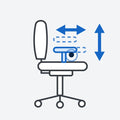 Height and depth adjustable arms
