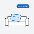 Option: Loose cushion for Luca sofas and booths