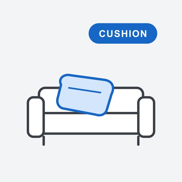 Option: Loose cushion for Luca sofas and booths
