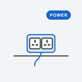 Option: Phase power unit, 2 UK sockets