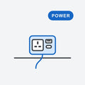 Option: Pixel power unit, 1 UK socket and USB A and C