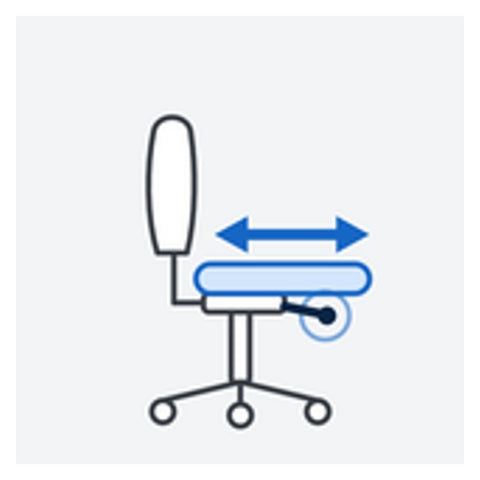 Chair option: Seat slide and pump up lumbar