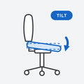 Tilting seat
