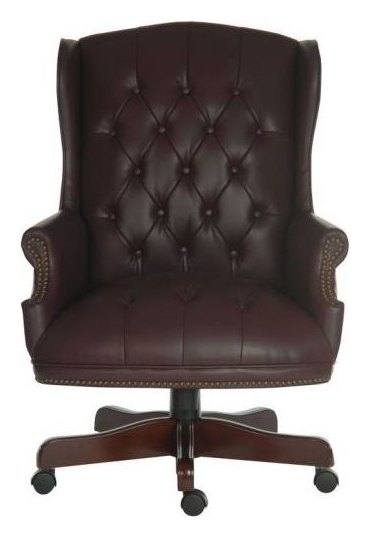Chairman Executive Chair in burgundy, view 2