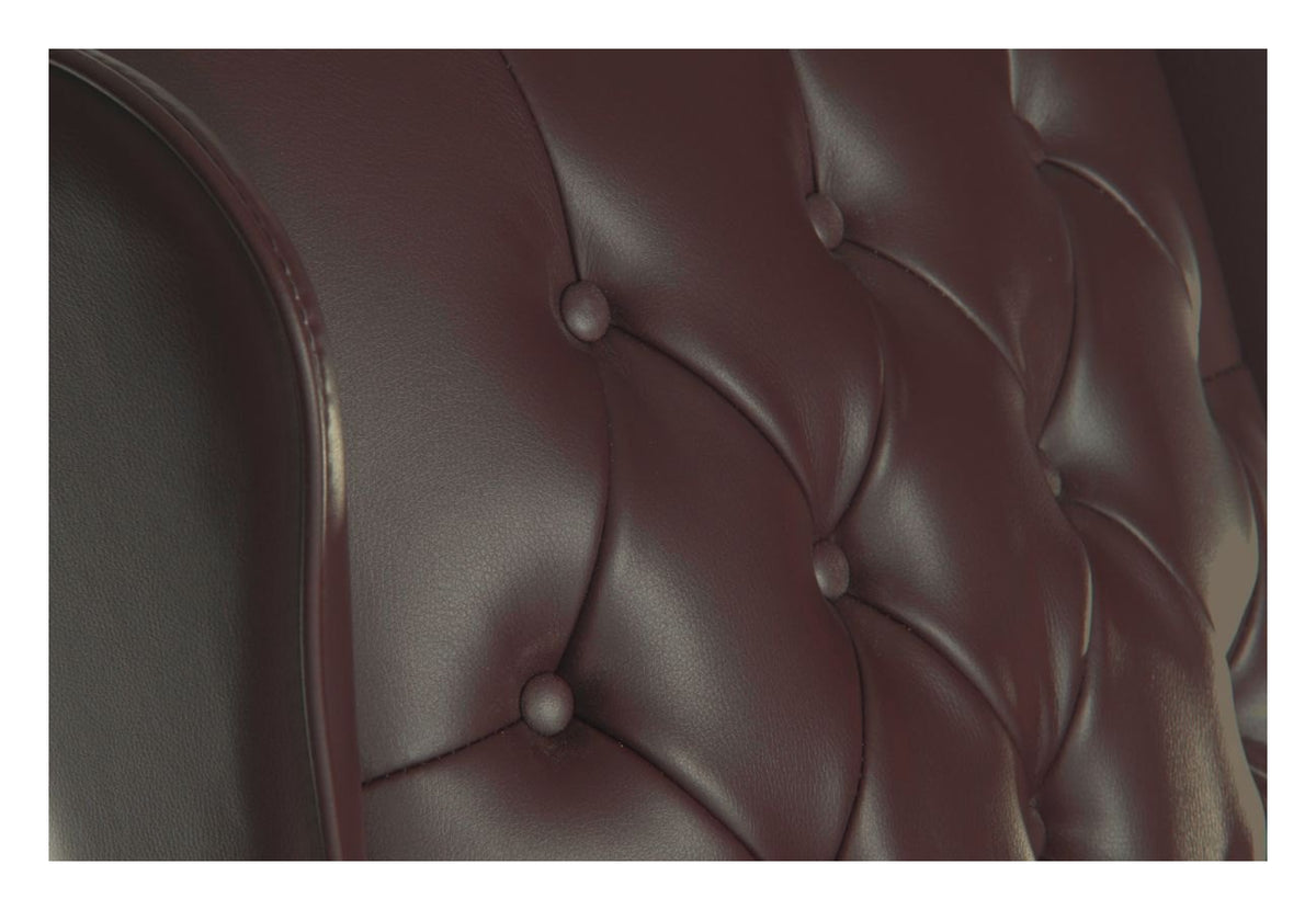 Chairman Executive Chair in burgundy, view 3