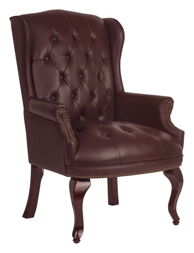 Chairman Guest Chair in burgundy