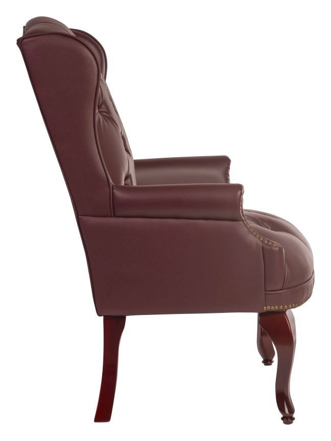 Chairman Guest Chair in burgundy, view 3