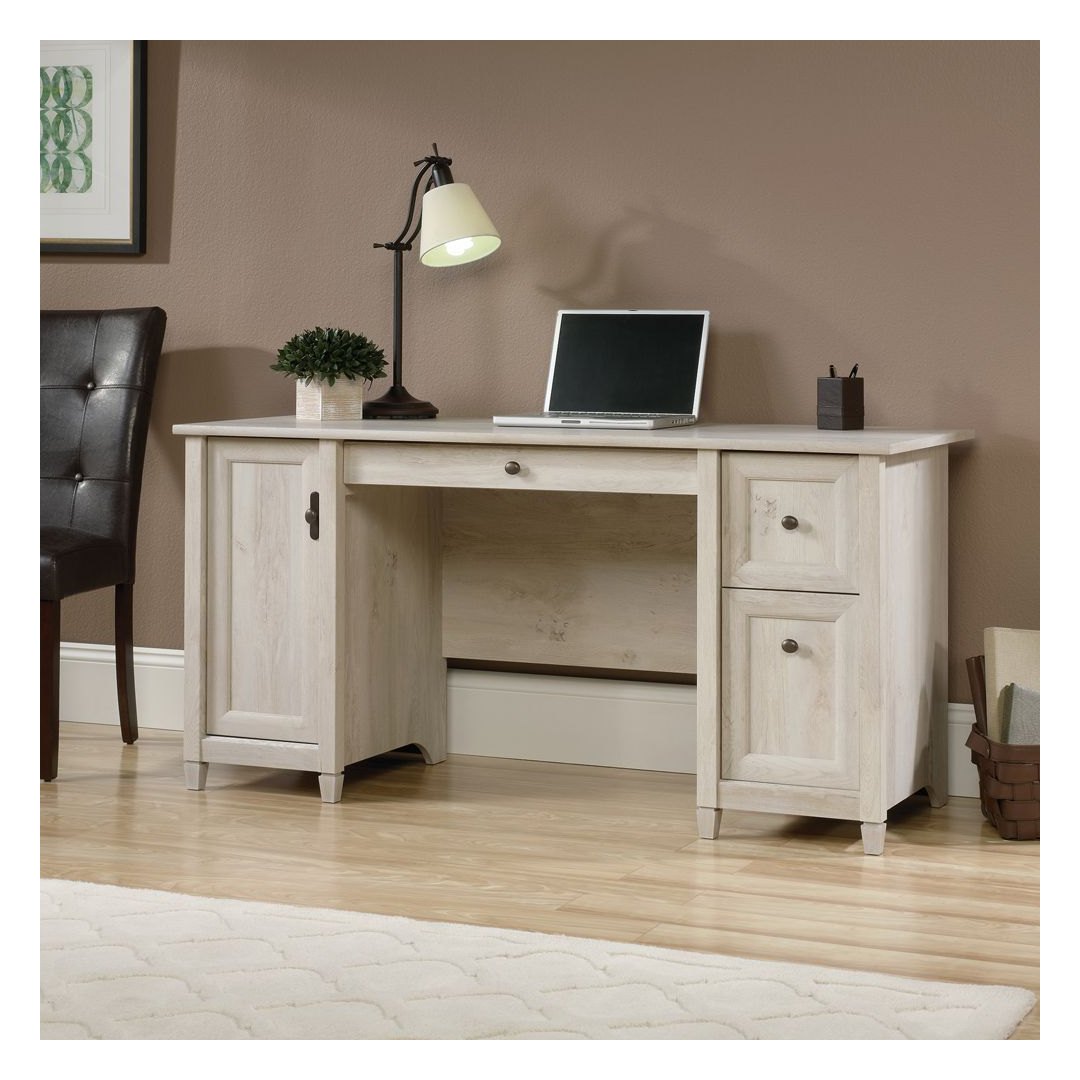 Chalked Wood Computer Desk