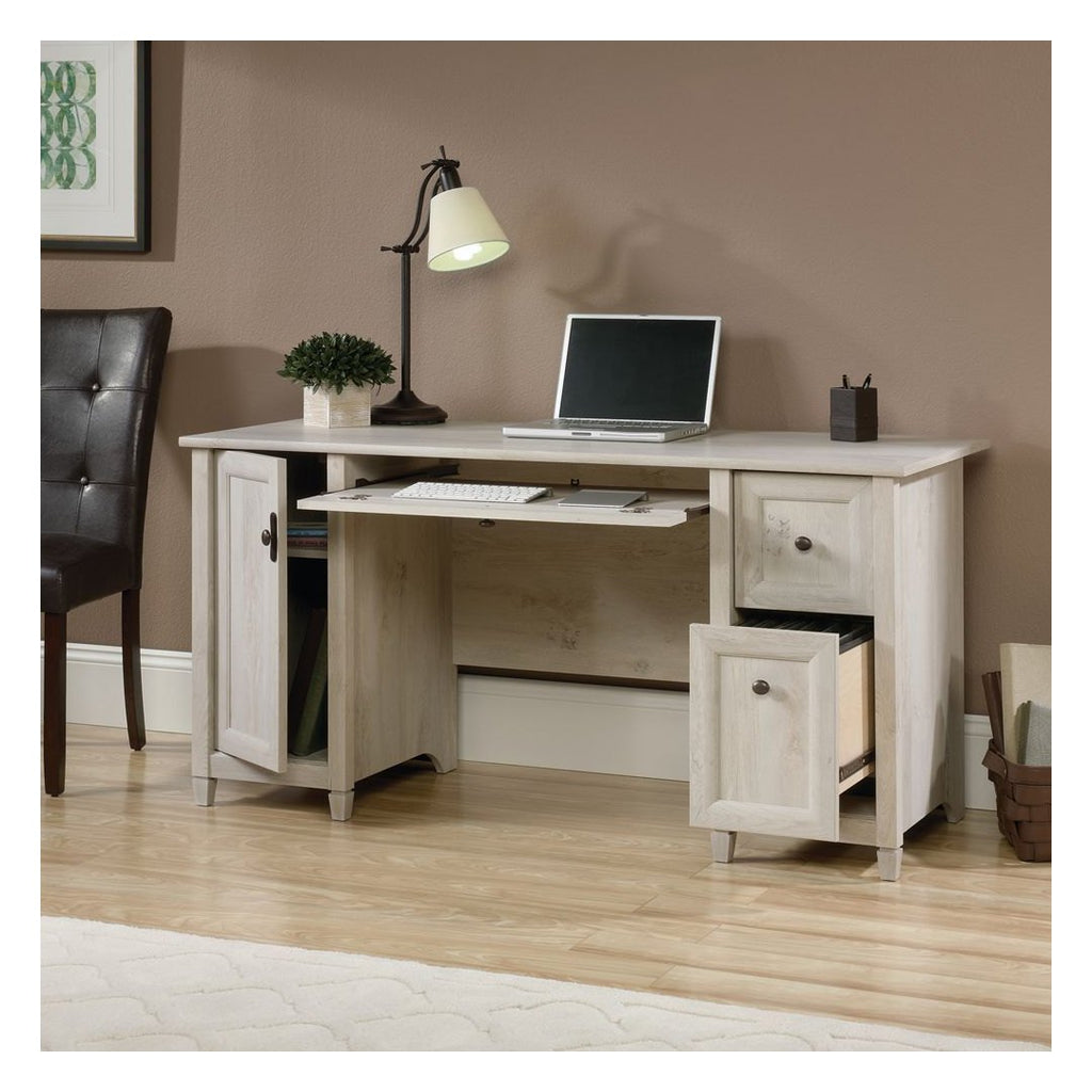Chalked Wood Computer Desk, view 2
