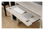 Chalked Wood Computer Desk, view 3