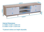 Chaplin TV Stand, view 13