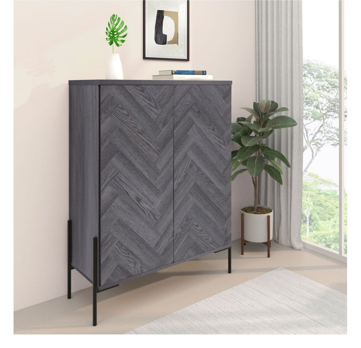Charlene Highboard 2 Door, view 2