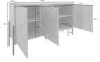 Charlene Sideboard 3 Door, view 11