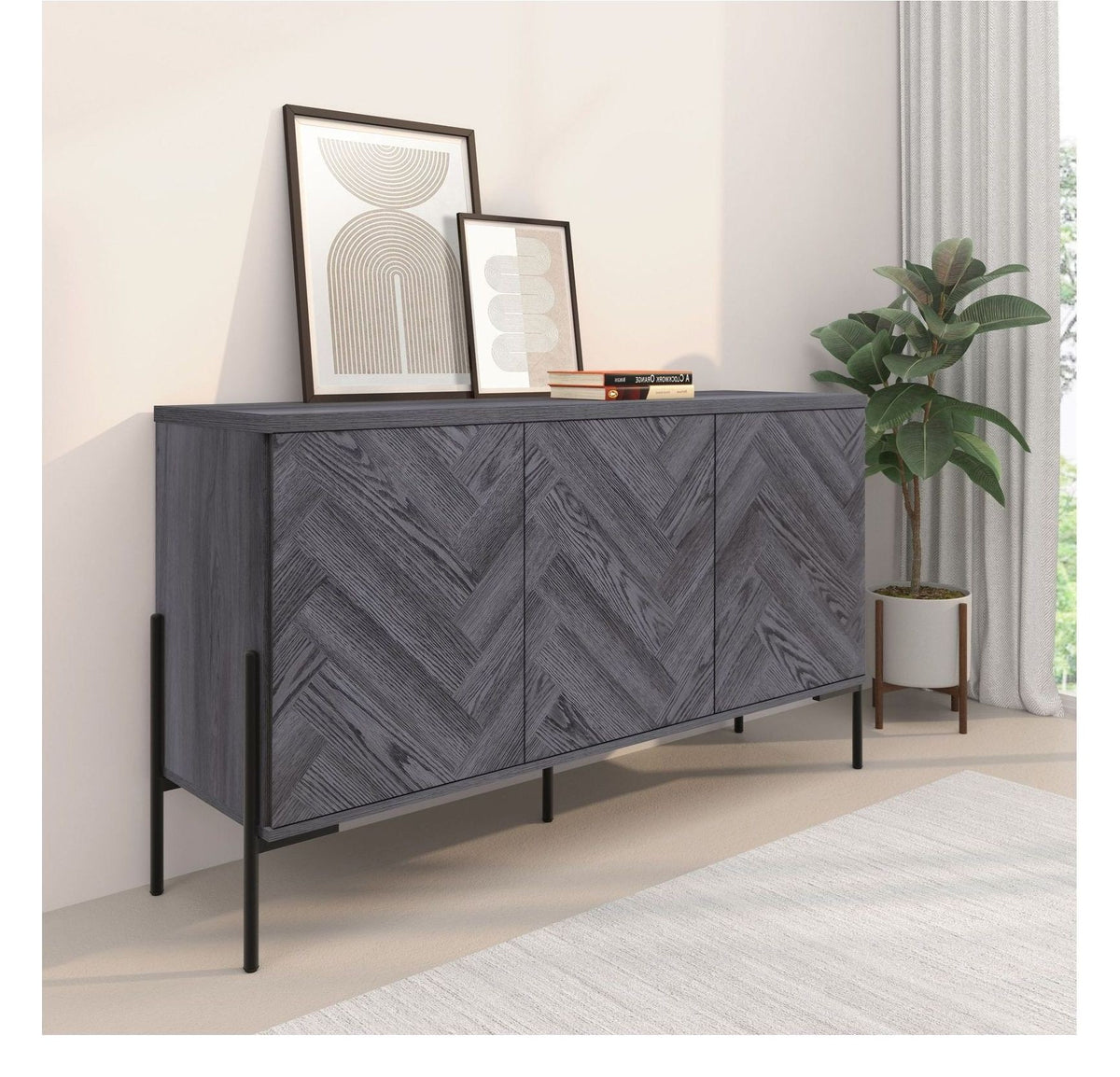 Charlene Sideboard 3 Door, view 2