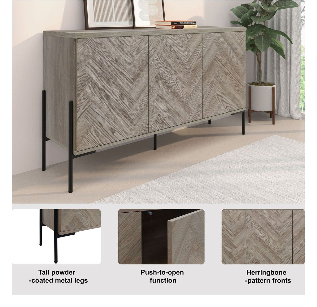 Charlene Sideboard 3 Door, view 9