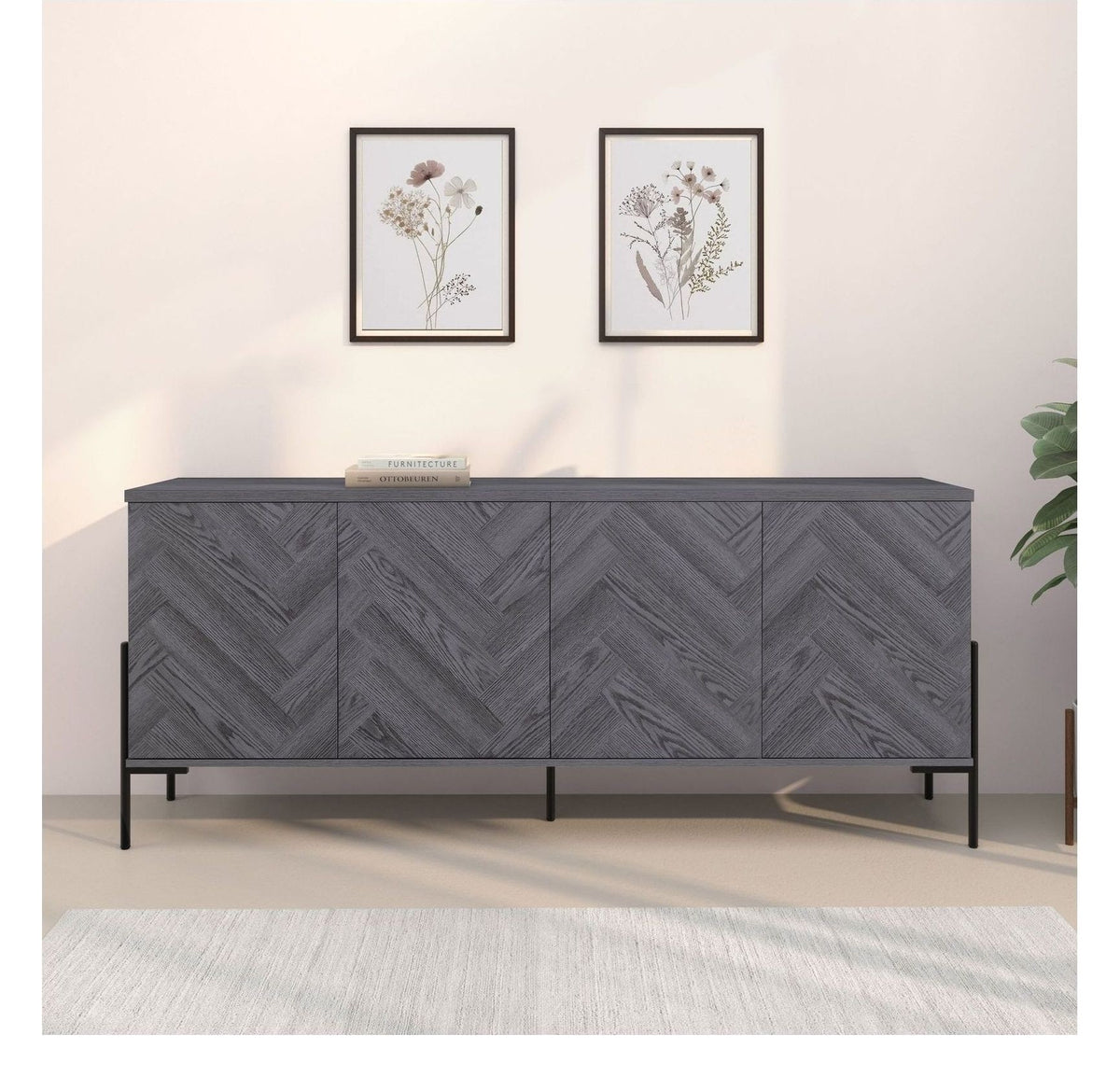 Charlene Sideboard 4 Door, view 10