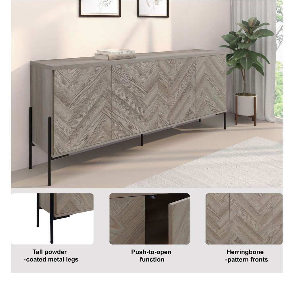 Charlene Sideboard 4 Door, view 9