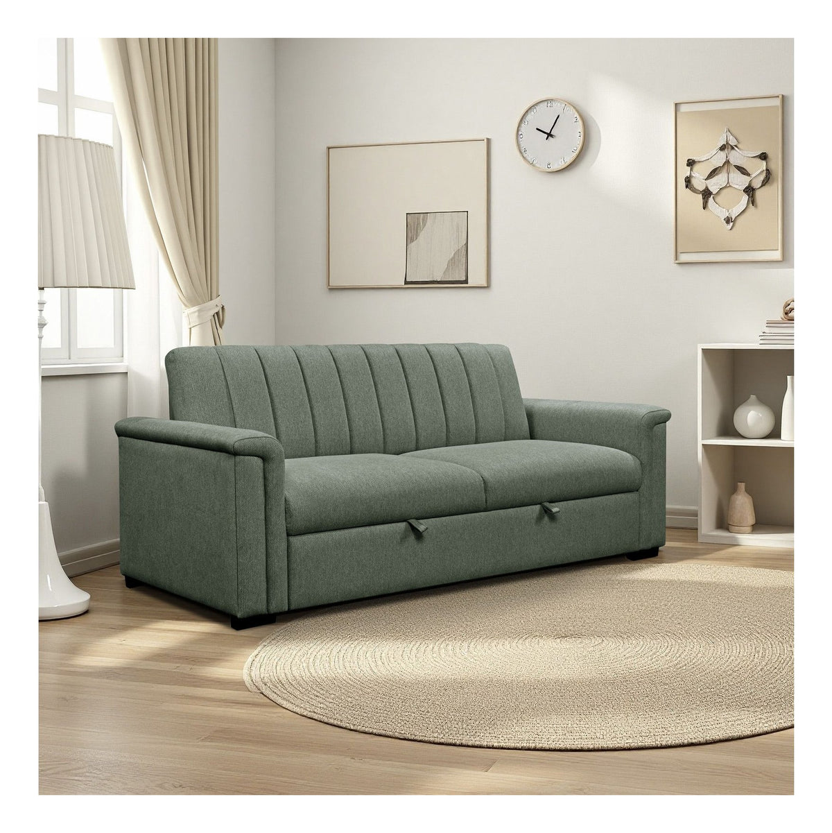 Charlotte 3 Seater Sofa Bed Fabric, view 2