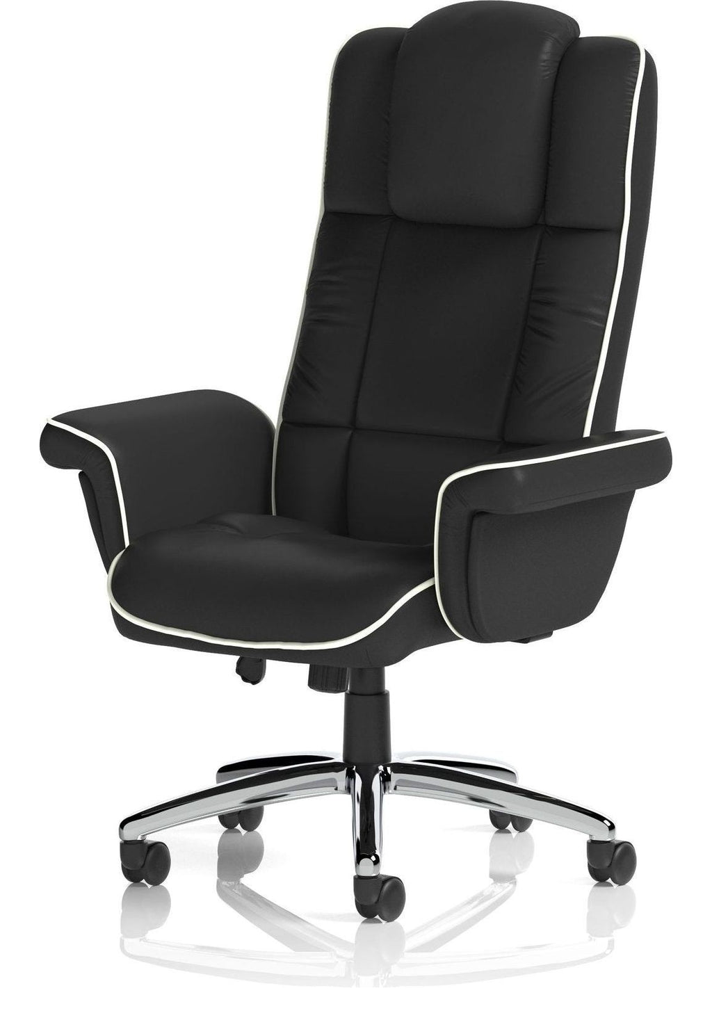 Chelsea High Back Soft Black Leather Executive Chair, , another view 2