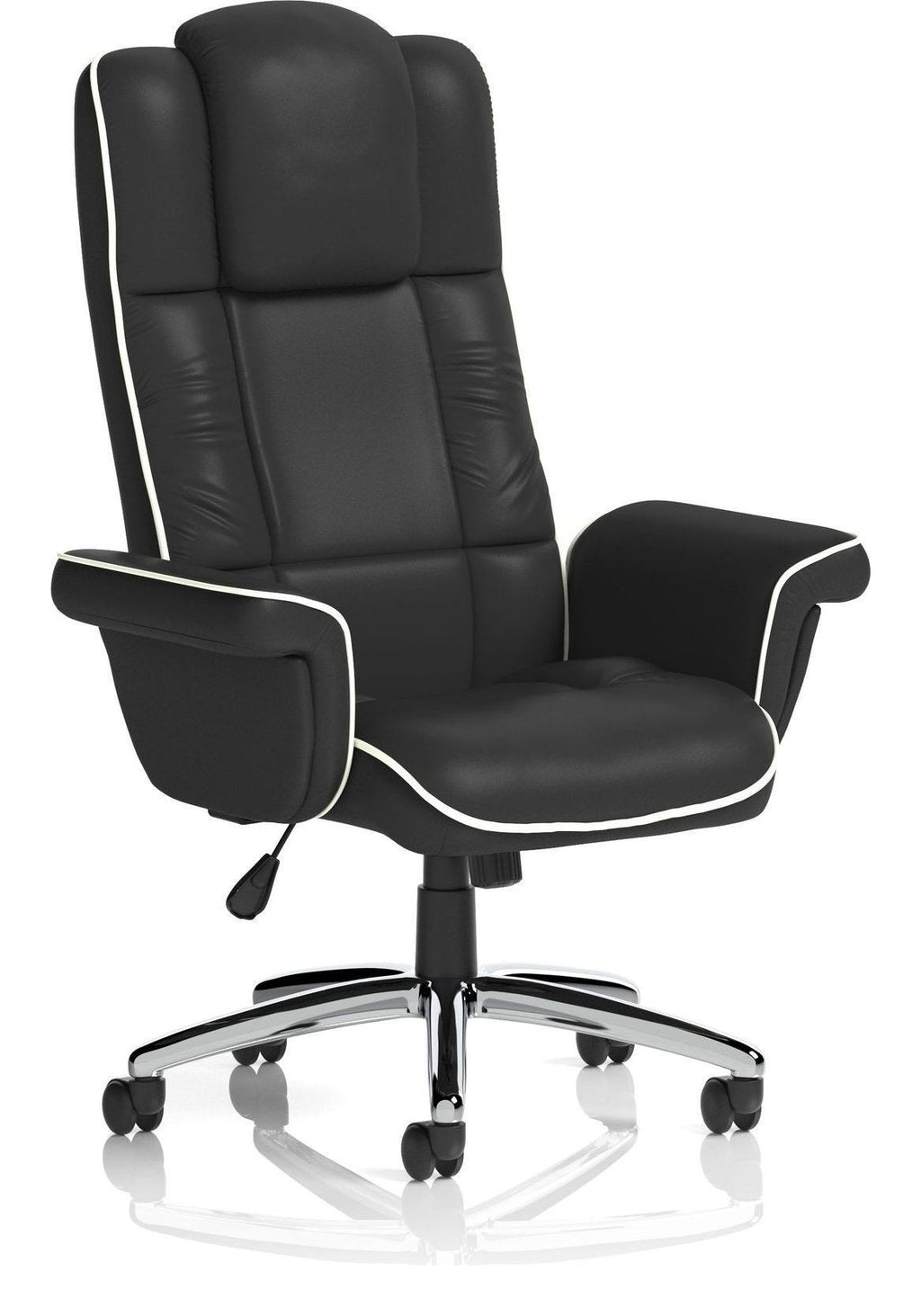 Chelsea High Back Soft Black Leather Executive Chair, 
