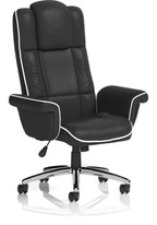 Chelsea High Back Soft Black Leather Executive Chair, 