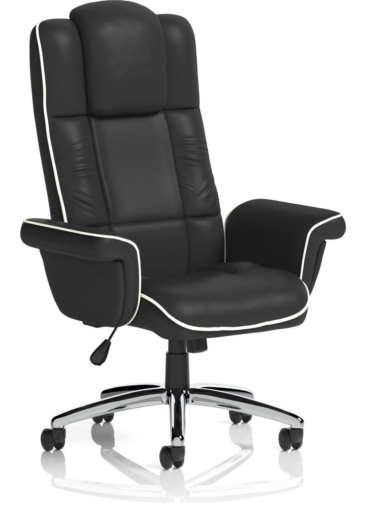 Chelsea High Back Soft Black Leather Executive Chair, 
