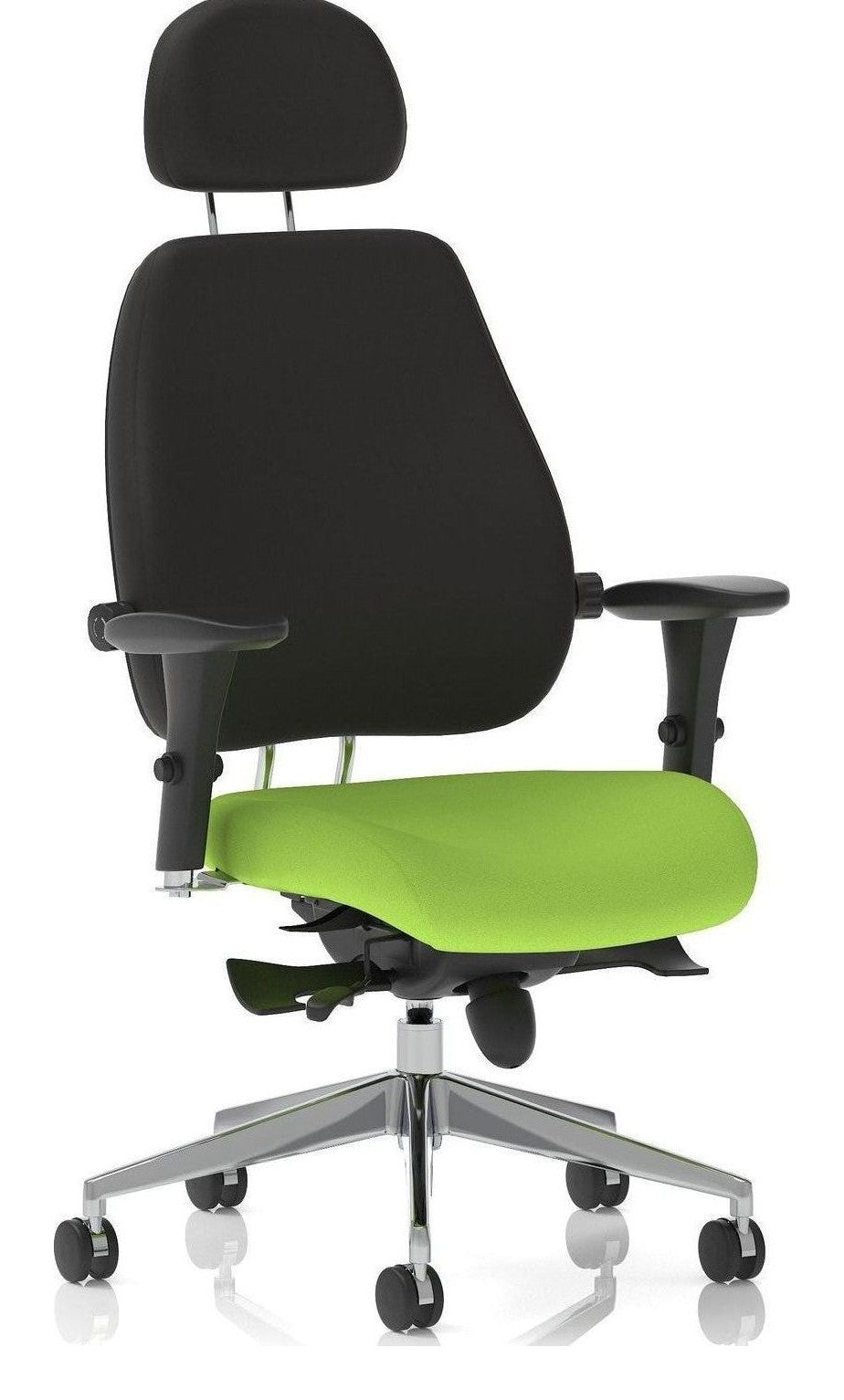 Chiro Plus Ultimate Bespoke Ergonomic Posture Chair, green, black back