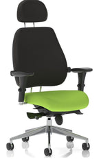 Chiro Plus Ultimate Bespoke Ergonomic Posture Chair, green, black back