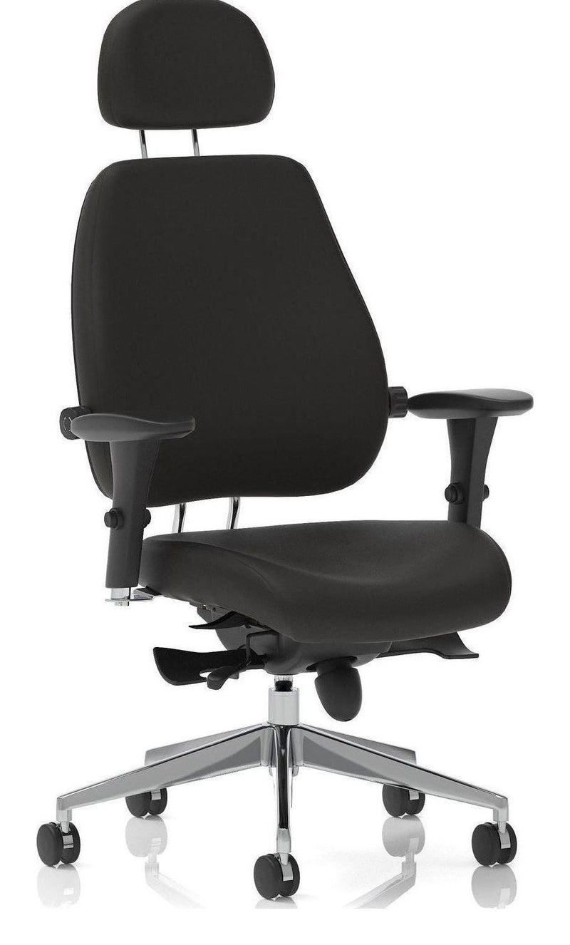 Chiro Plus Ultimate Fabric Ergonomic Posture Chair, black fabric