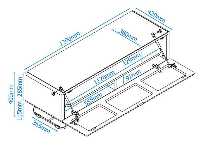 Chromium Concept TV Stand, view 6