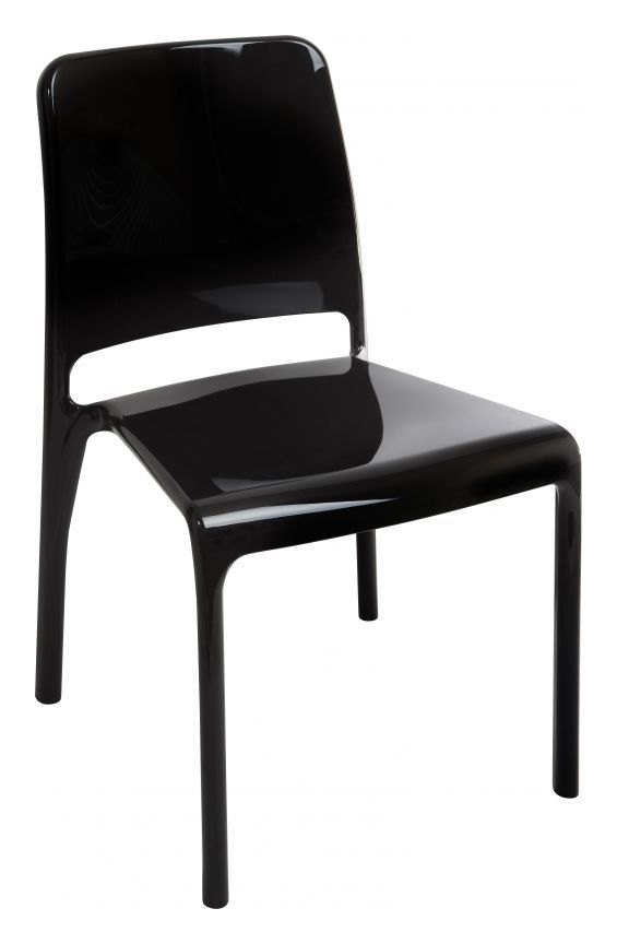 Clarity Reception Chair in black