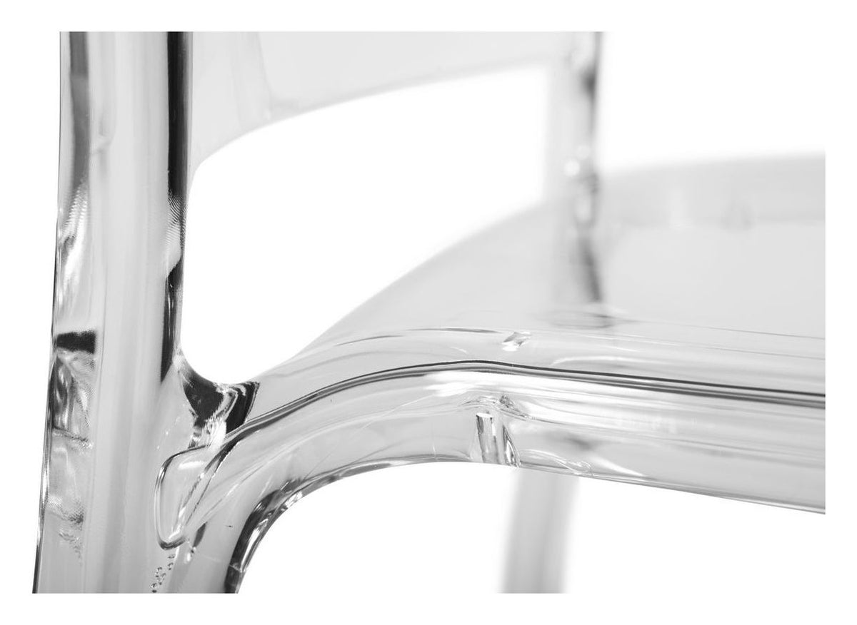 Clarity Reception Chair in clear, view 2