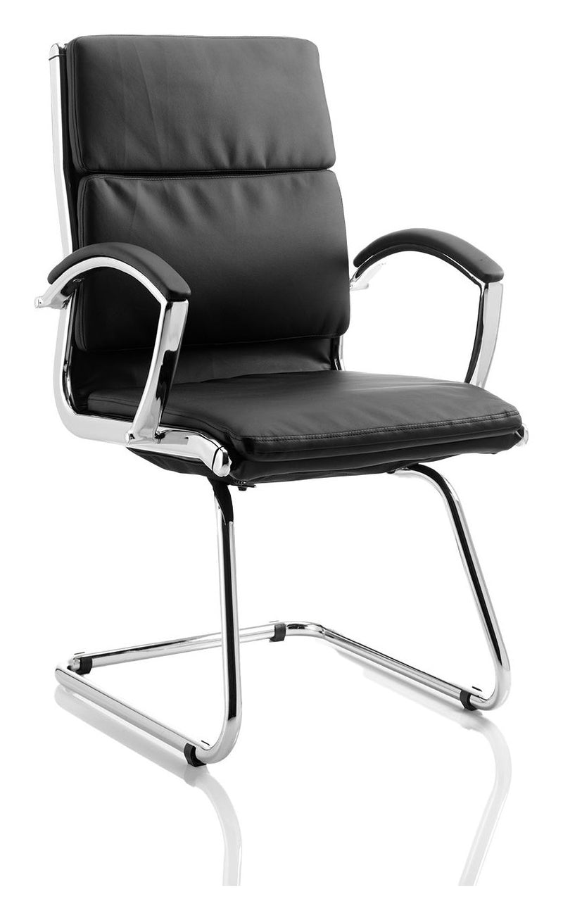 Classic Medium Back Cantilever Visitor Chair, black