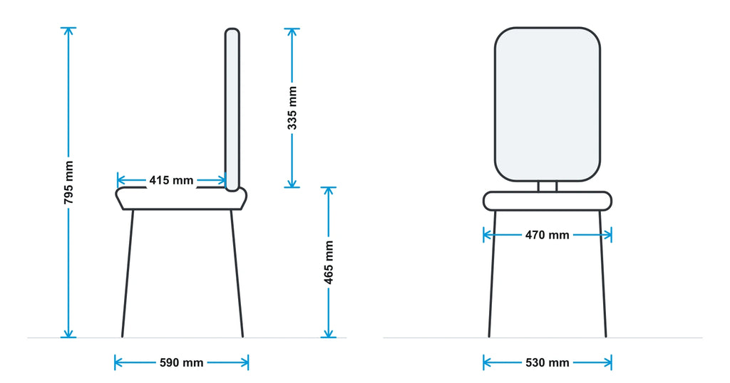 Club Chair measurements