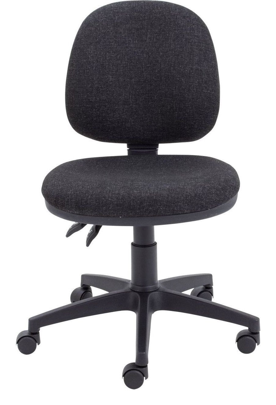 Concept Mid-Back Operator Chair in charcoal from the front