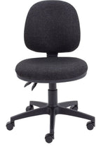 Concept Mid-Back Operator Chair in charcoal from the front