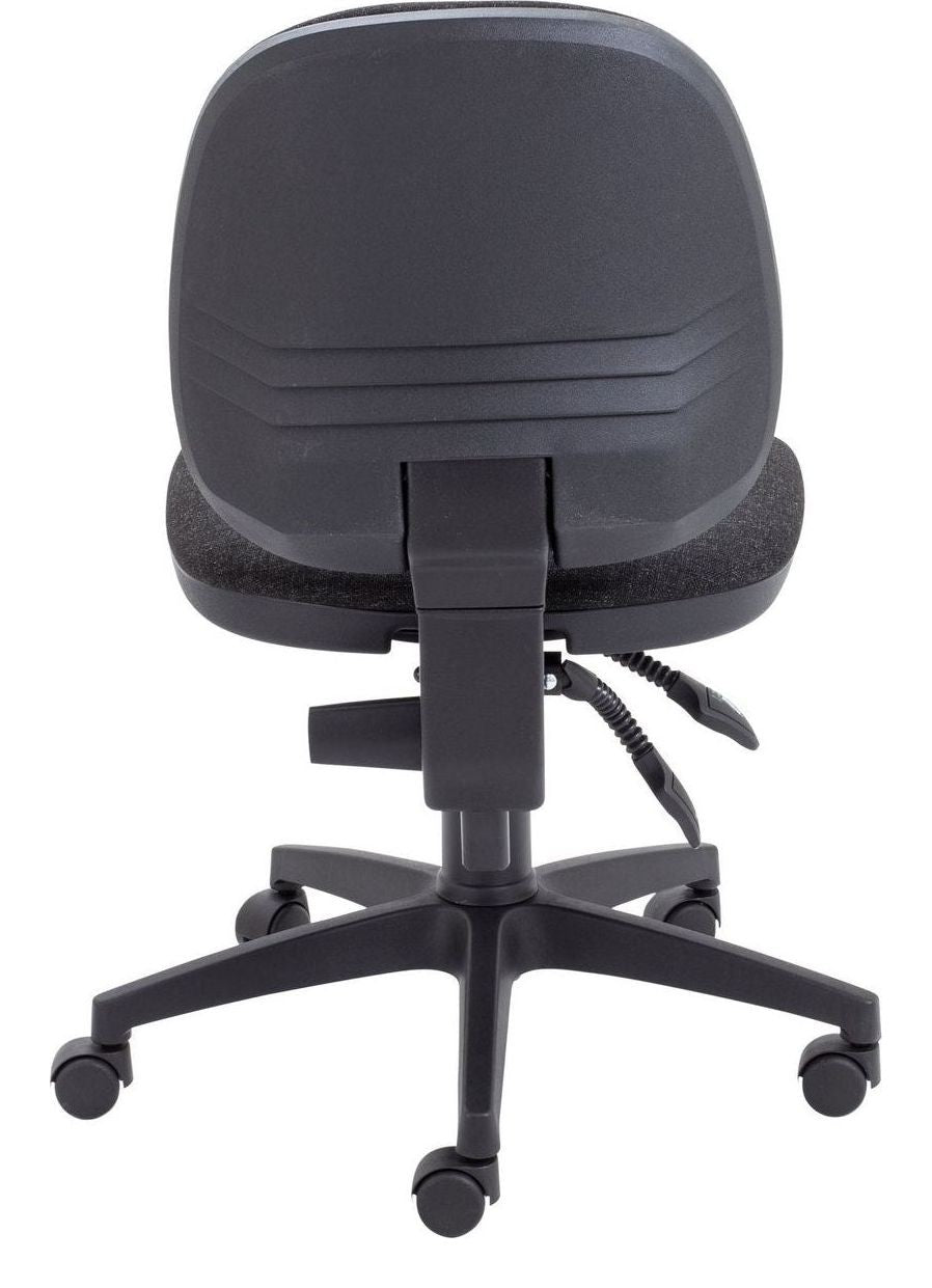Concept Mid-Back Operator Chair in charcoal from the back
