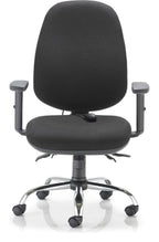 Concept Plus Ergonomic Office Chair in black from the front