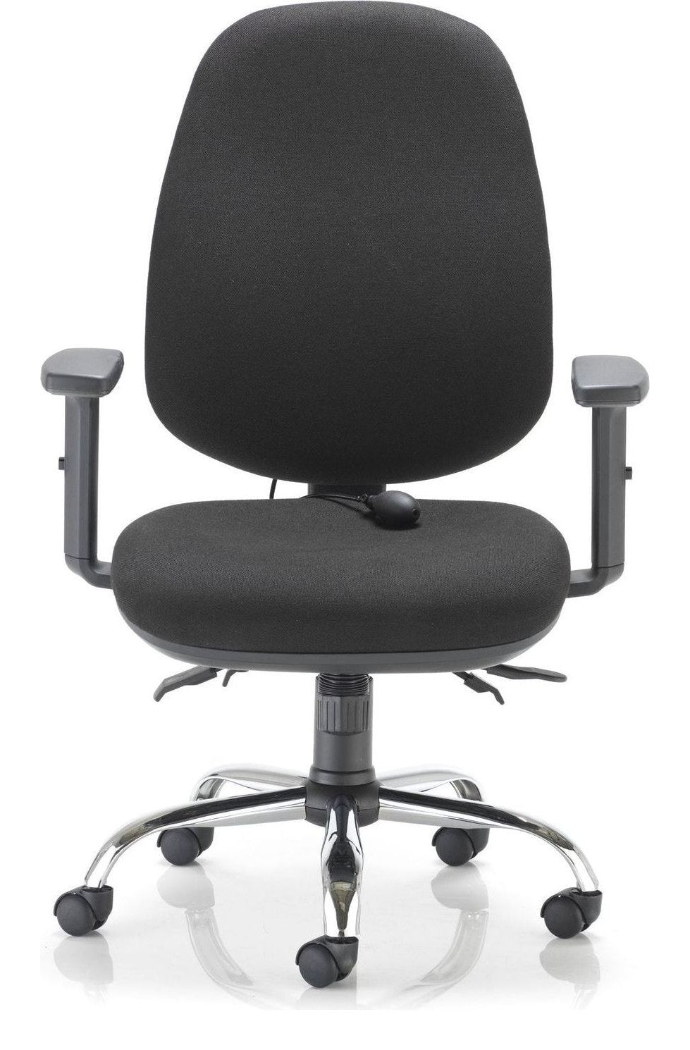 Concept Plus Ergonomic Office Chair in black from the front